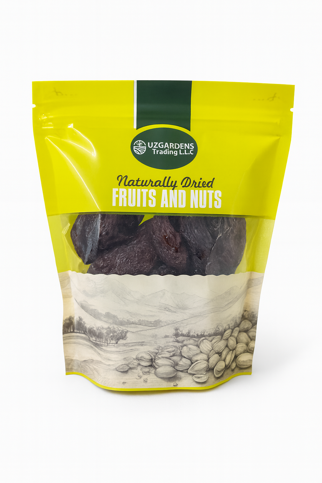 Uzgardens Premium Black Jumbo Raisins – Naturally Dried Seedless Black Raisins (250g)