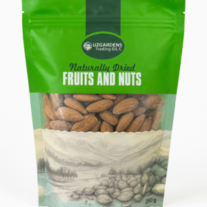 Uzgardens Premium Raw Almonds – Hand Cracked Almonds (250g)
