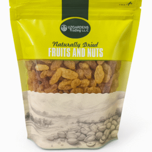 Uzgardens Premium Golden Raisins – Naturally Dried Jumbo Seedless Raisins (250g)